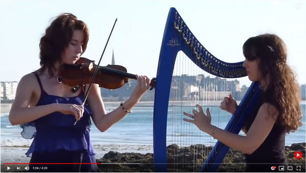 TITANIC Theme Song – My Heart Will Go On – Harp / Violin