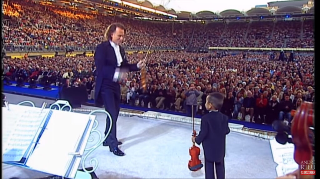 André Rieu & 3 year old Akim Camara